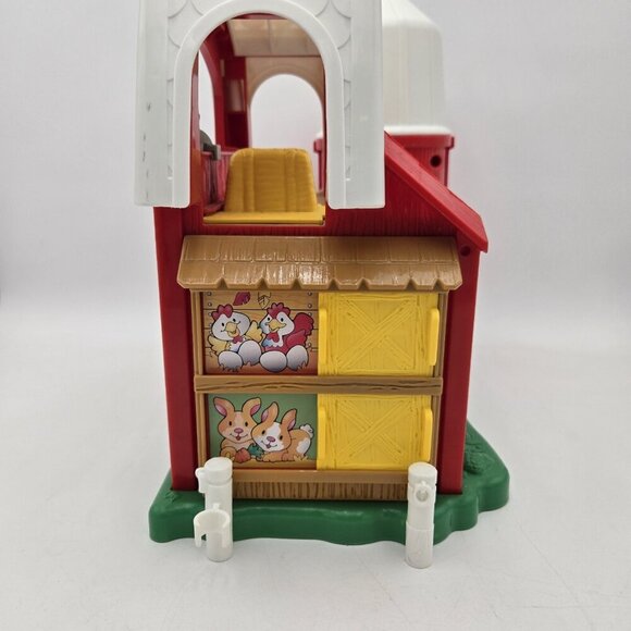Fisher Price Little People Animal Sounds Farm Barn Silo Playset Animals Works EU - Picture 8 of 15